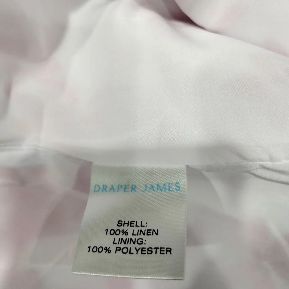 Draper James By Reese Witherspoon Linen Pink  Wrap Dress Size 12